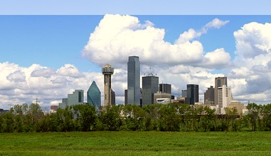 Blick auf die Skyline von Dallas