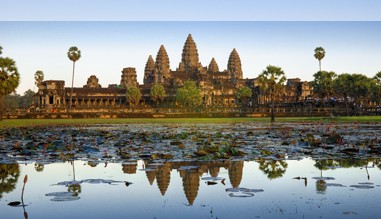 Das weltbekannte Angkor Wat in Kambodscha