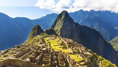 Die alte Inkastadt Machu Picchu in Peru