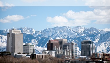 Blick auf die Skyline von Salt Lake City