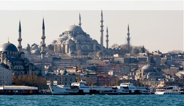 Blick auf Istanbul, die Hauptstadt der Türkei
