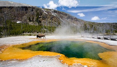 Der Emerald Pool im Yellowstone National Park