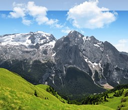 Die Alpen bei Bozen