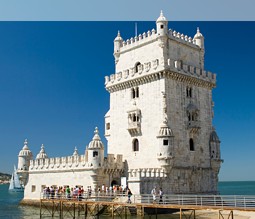 Der Torre de Belem in Lissabon
