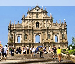 Die Ruine der Pauluskirche in Macao