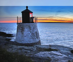 Castle Hill Lighthouse in Newport / Rhode Island