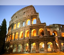 Blick auf das Kolloseum in Rom